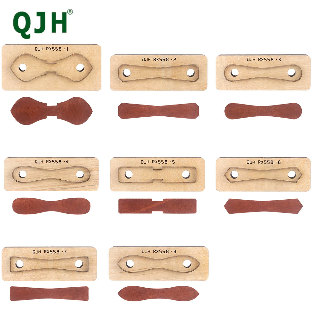 QJH Zipper Leather Cutting Die Cut Mold, Leather Punch Die Set, Leather Crafts Kraft Tool, Handmade Cutters - Bag Zipper Pullers
