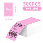 A6 Size 4x6'' 4x4'' Shipping Labels FanFold Paper 241BT 246S D520 DYMO 4XL Zebra Munbyn Nelko for LOGO Barcode