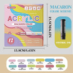 12 Pcs Black and White/Gold and Silver Acrylic Paint Markers Set, Large Ink Capacity, Skin Color Brush Markers Pen Art Supplies