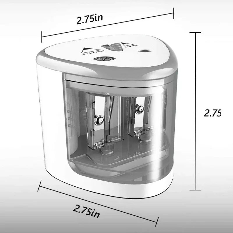 Upgraded Two-Hole Electric Pencil Sharpener – Automatic Heavy Duty Pencil Sharpener ,Fast & Quiet for Home, Office, School
