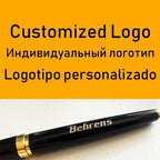 Luxury Metal Ball Point Pen Clip Signature Ballpoint Pens for Business Writing Office Stationery Customized Logo Name Case Gift