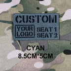 Custom Laser Cutting IR IFF Infrared Reflection Patch Name Tapes Tag Brand Black Letters
