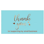 10-50pcs Thank You Cards For Small Business Colorful Laser Paper Thank You For Your Order "Beyond Grateful" Cards