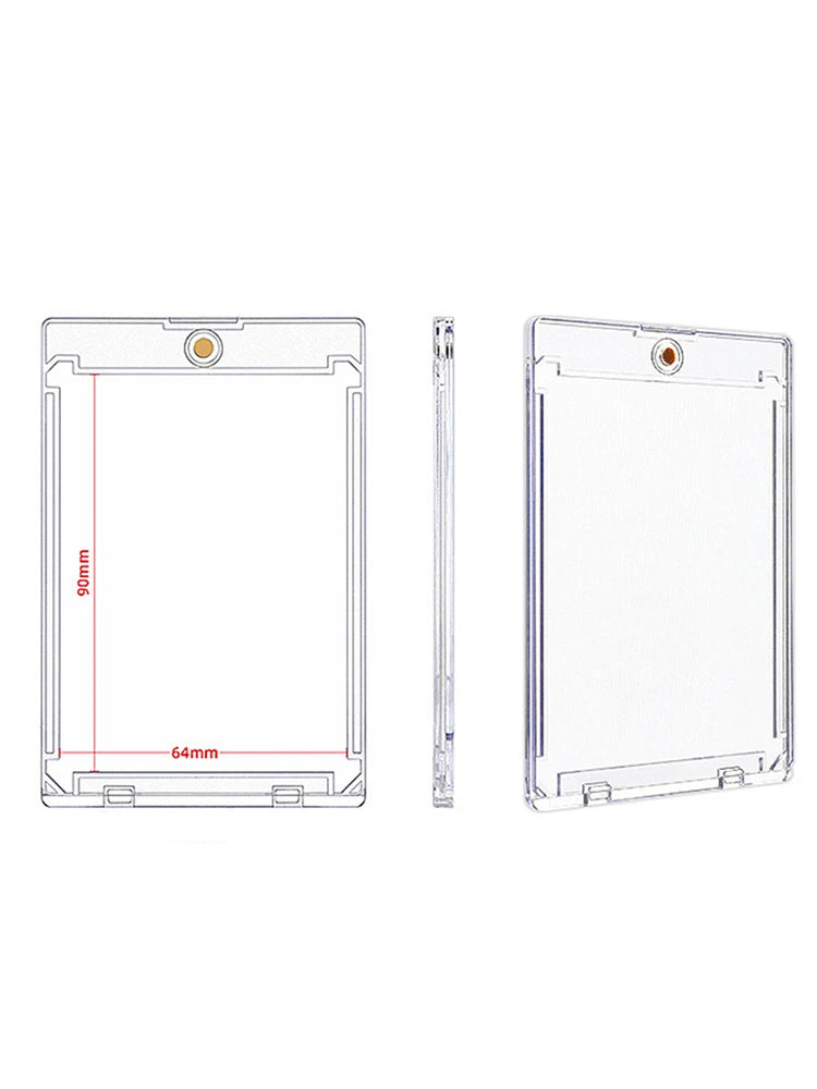 1/5/10PCS Clear Card Holder Magnetic Attraction Type Gaming Sports Trading Card Display Case Kpop Idol Photo Protective Sleeves
