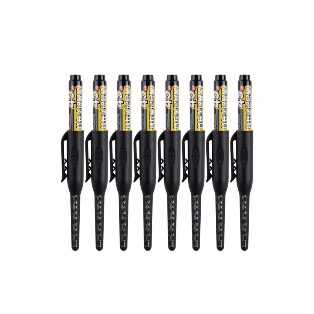 4-40Pcs White/Black/Blue/Red 45mm Deep Hole Marker Pens Long Nib Head Carpenter Pen Waterproof for Measuring Woodworking Office