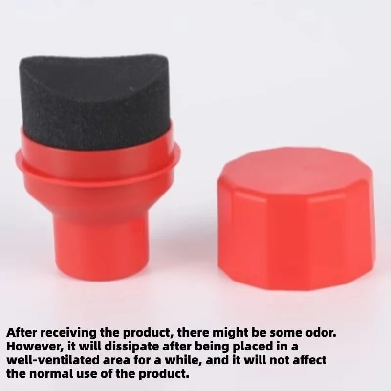 Reusable Tire Wax Applicator Sponge with Lid Curved Car Cleaning Pad for Tire Dressing Detailing Kit Car Waxing Tools