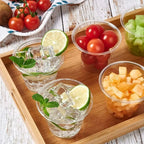 50Pcs 180ml Disposable Plastic Cups Transparent Food-grade PP Clear Plastic Cups Heat-resistant Party Plastic Cups