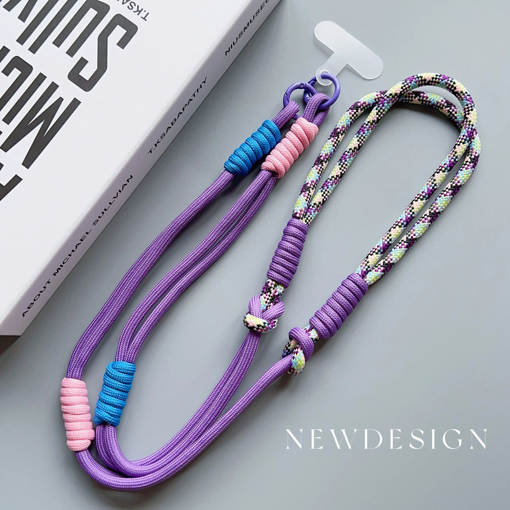 Lanyard Cross-body Shoulder Straps Keychain Adjustable Korea Long Rope with Replacement Patch for Mobile Phone Accessories