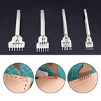 DIY Leather Craft Punching Hole Tool Leather Stitching Sewing Punches 1+2+4+6 Leather craft Spacing Punch Tools 3/4/5/6mm