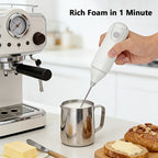 1/2sets Electric Handheld Egg Beater Coffee Milk Frother Portable Milk Foam Maker for Baking Food Mixer Essential Kitchen Tool
