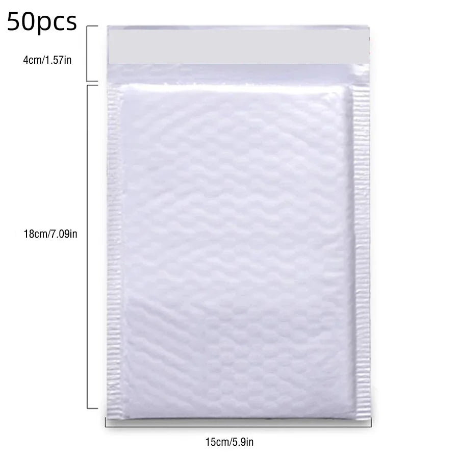 50PCS 100PCS White Multifunctional Bubble Mailing Envelope SelfAdhesive Sealed Express Packaging Suitable For Multiple Scenarios