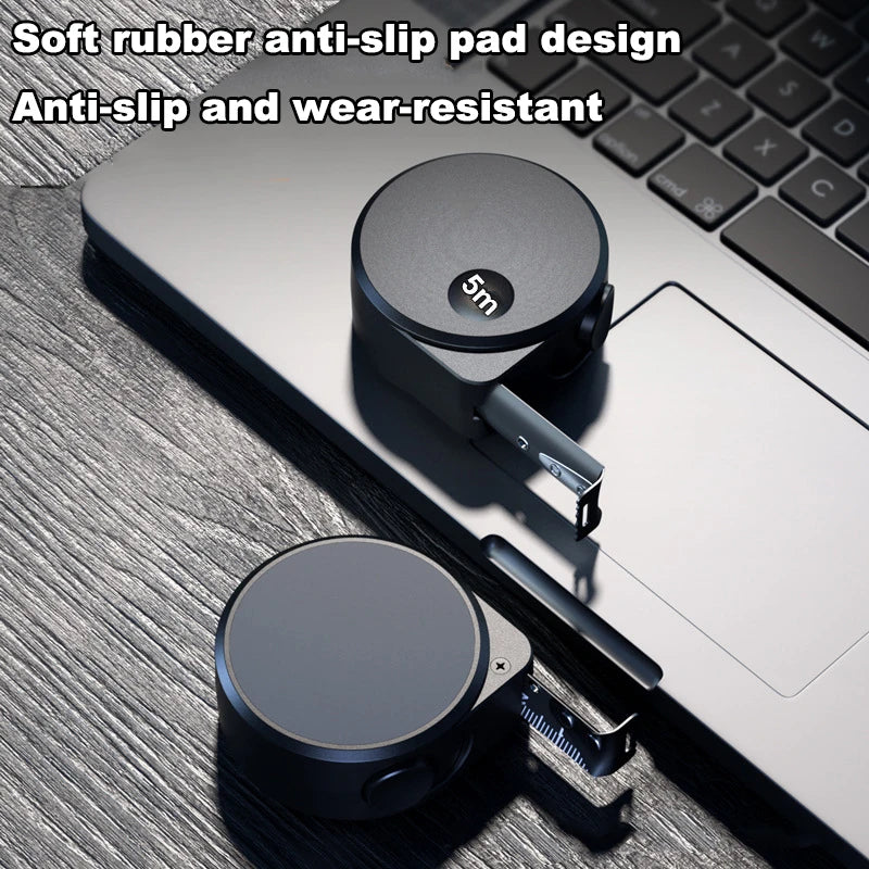 1Pcs 3/5/7/10M Black Steel Material Measuring Tape Measure Multifunctional Household Woodworking Mini Measuring Tools