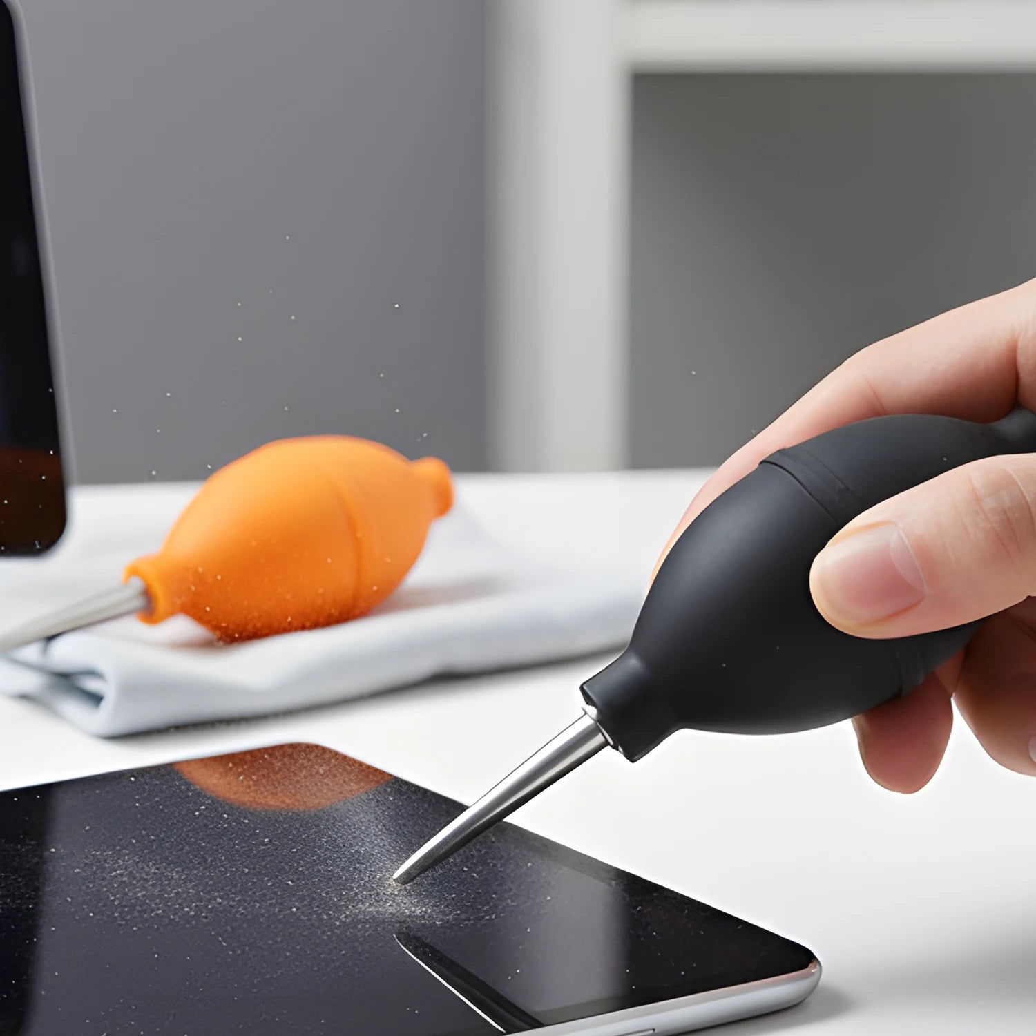 Air Blower Ball Cleaning Pen for Camera Phone Laptop Keyboard Soft Silicone Air Blower Blaster Pump Anti Dust Cleaner Tools