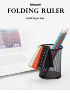 150/250mm Bookmark Rulers Flexible Folding Soft Magnetic Ruler Protable Foldable Pvc Magnetic Rulers Art Tools School Supplies