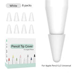 8pcs Soft Silicone Nib Cover For Apple Pencil 1 2 Tip Case Sleeve For Apple Pencil 1st 2nd Gen Touchscreen Stylus Pen Nib Case