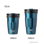 TYESO Vacuum Flasks Thermos Water Bottles 400ml/500ml Stainless Insulated Cup 304 Original Car Tumbler Cold and hot Coffee Mug