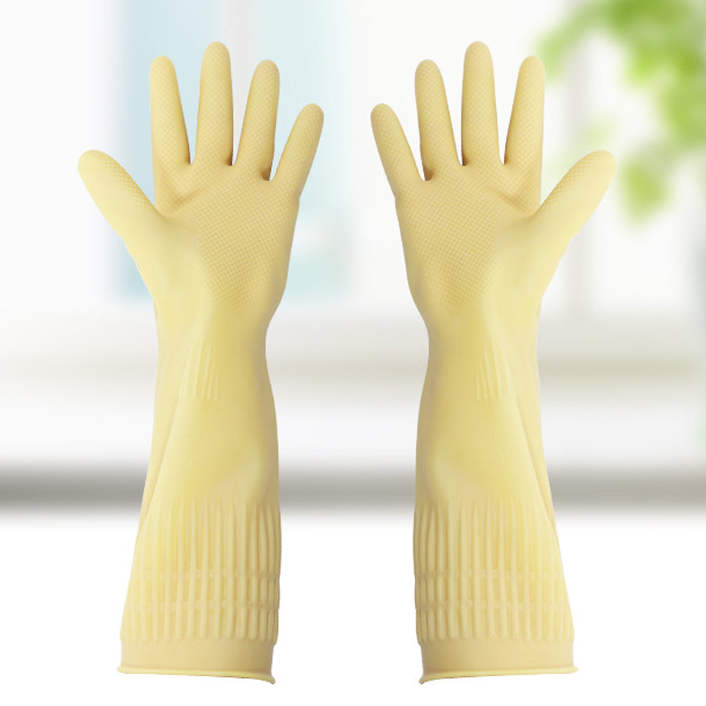 38cm Latex Long Gloves Aquarium Fish Tank Industrial Thick Protective Gauntlets Waterproof Rubber Dishwashing Gloves Kitchen