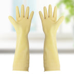 38cm Latex Long Gloves Aquarium Fish Tank Industrial Thick Protective Gauntlets Waterproof Rubber Dishwashing Gloves Kitchen