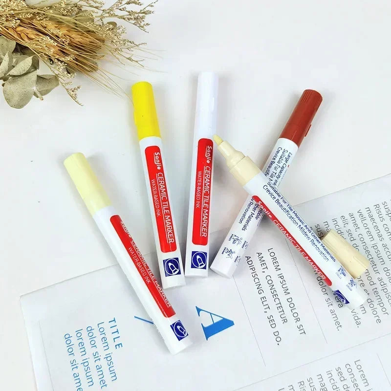 Mold-Resistant Waterproof Ceramic Tile Grout Marker Pen for Kitchen Bathroom Wall Floor Repair