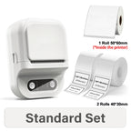 Portable Label Printer Mini Thermal Printe Self-adhesive Inkless 12-58mm Label For School/ Home/ Office/Supermarkets/ Warehouses