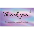 10-50pcs Thank You Cards For Small Business Colorful Laser Paper Thank You For Your Order "Beyond Grateful" Cards