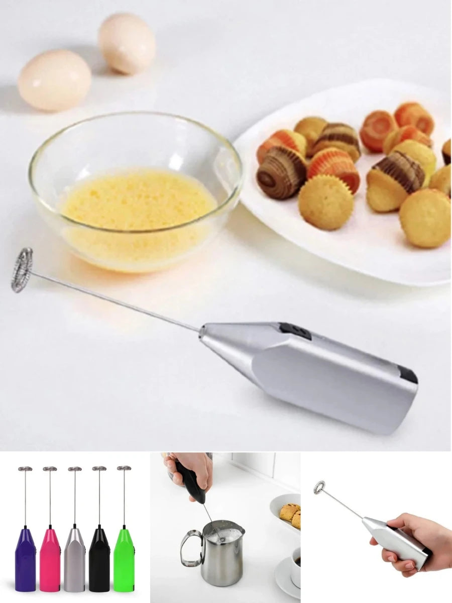 Electric Coffee Milk Frother Handheld Cappuccino Latte Coffee Foamer Hot Chocolate Drink Mixer Stirrer Egg Beater Whisk