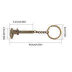 0-40mm Portable Mini Zinc Alloy Vernier Caliper with Chain Keychain and 1mm Accuracy for Measurement