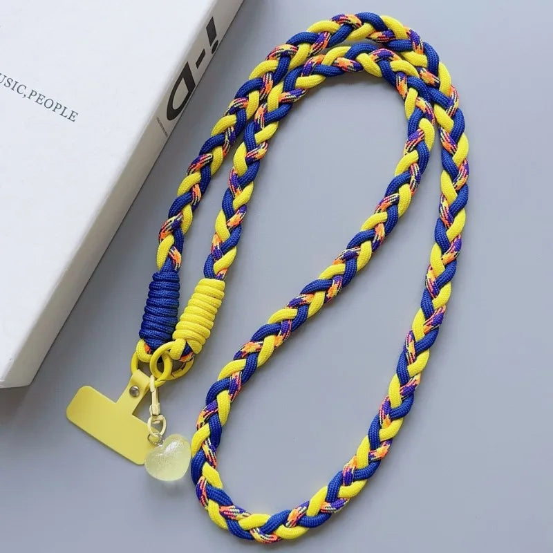 Creative Mobile Phone Universal Lanyard Crossbody Rope Long Phone Lanyard Shoulder Strap Cartoon Decorative Pendant Accessories