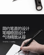 LT Hongdian Titanium Black Forest Pen Calligraphy Student Business Office Women Boxed 1850 Gift Ink Pen