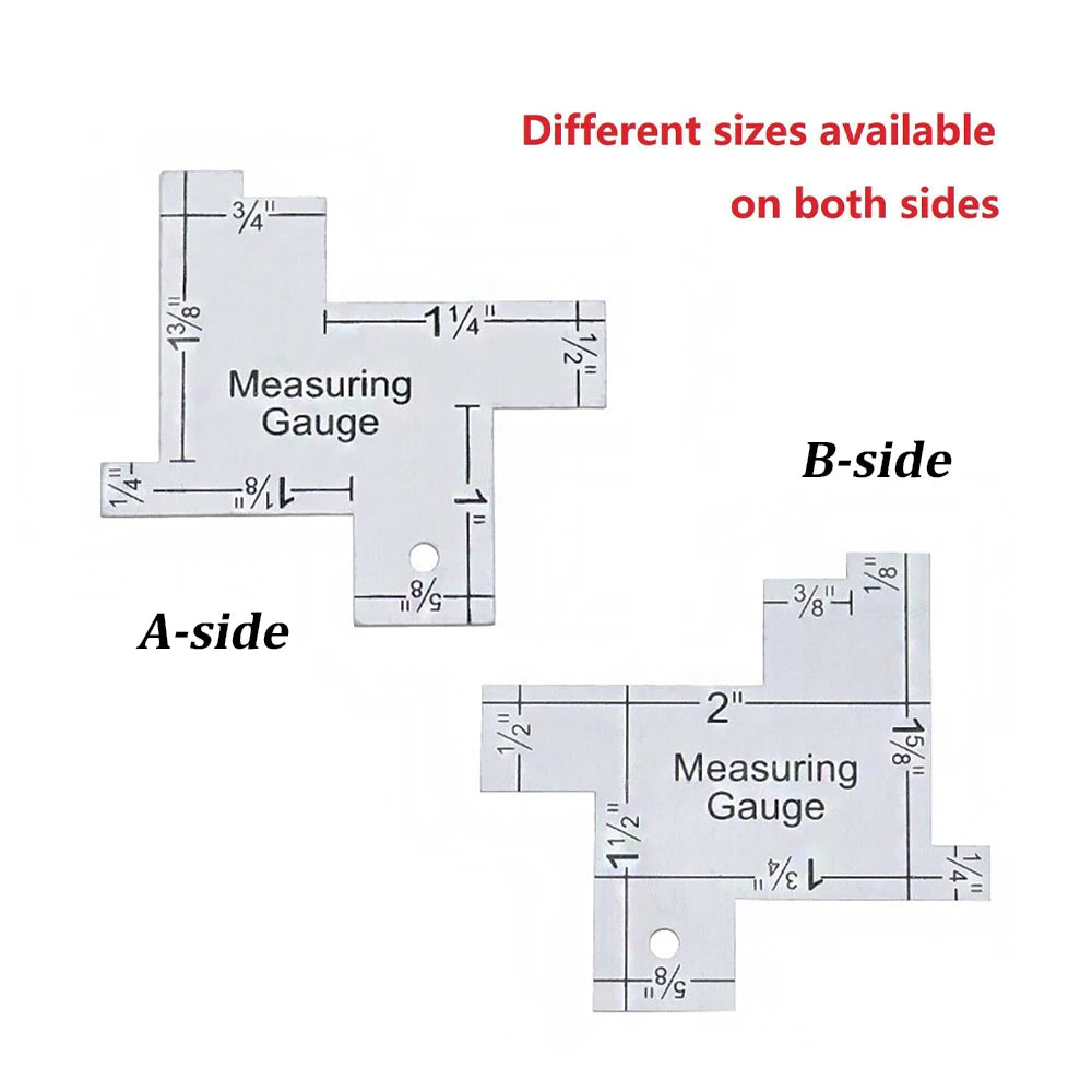 1/2pcs Precision Seam Measuring Gauge Quilting Ruler Template Sewing Ruler Patchwork Sewing Quilting Craft Accessories Tools