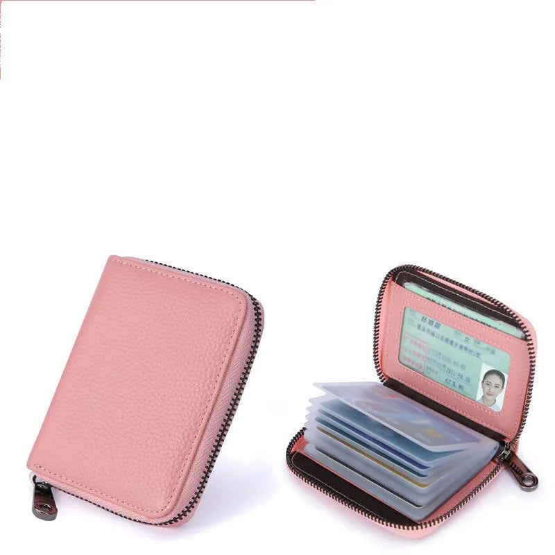 Business Card Holder Wallet Men Bank Card/ID Card/Credit Card Holder 22 Bits Card Wallet RFID Blocking Protects Case Coin Purse