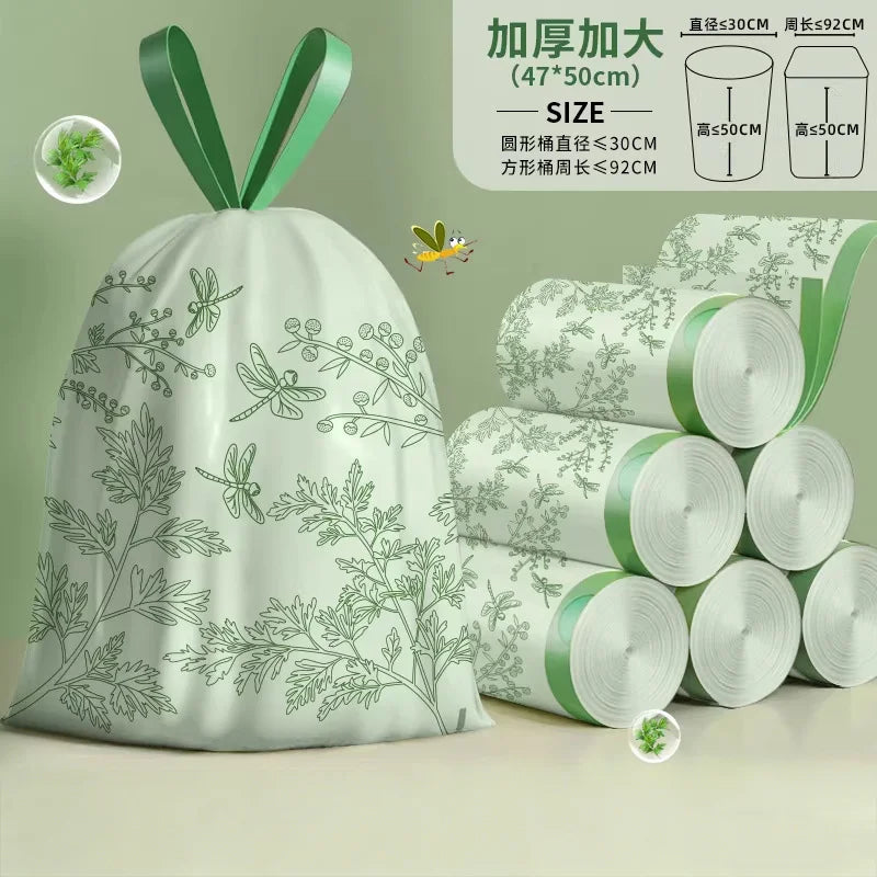35pcs Trash Bag 4Gallon/15L for Bathroom 47*50cm