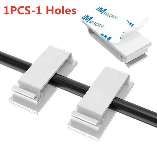 Self-adhesive Cable Organizer Wire Tie Cable Clamp Clips Holder Clamp Management Car GPS Data Decorative Cord Winder Manager