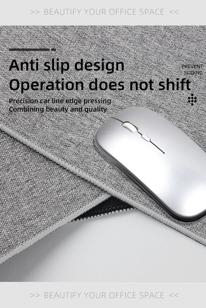 Cotton and Linen Rubber XXL Mouse Pad Gaming MousePad Large Desk Mat Gaming PC Desk Mat Keyboard Pad Computer Desk Pad