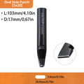 WUTA Basic Series 1pc Leather Belt Hole Puncher Oblong Hollow Punch Oval Flat Punches DIY Craft Tools for Strap Watch Band Bags