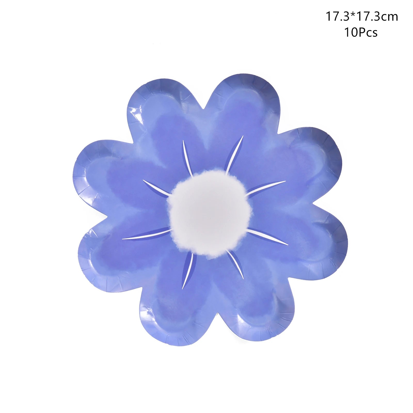 Disposable Daisy Paper Plate Flower Meal Plate Picnic Cake Plates Birthday Theme Party Decoration