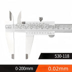 CNC Vernier Calipers 530-104 0-150mm 300mm Stainless Steel Inside Outside Depth Step Measurements Metric 6" 0-200mm Range