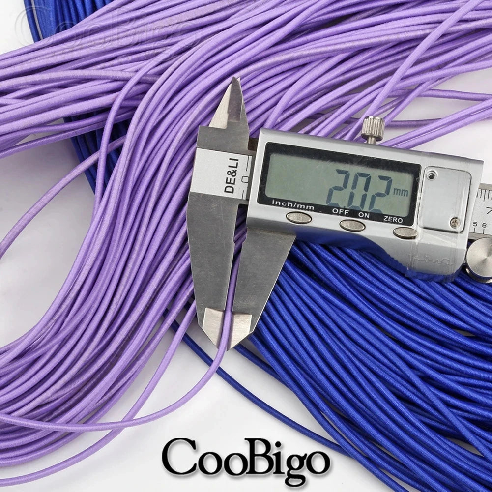 5 Meters 1mm 2mm 3mm Round Elastics Bungee Shock Cord Elastic Rope Rubber Band Strap String Cordon Shoelaces Sewing Accessories