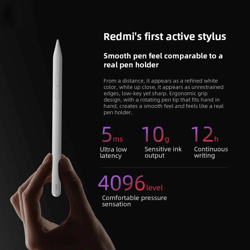 Original Redmi Stylus Pen 240Hz Draw Writing Screenshot Tablet 4096 Level Palm Rejection For Redmi Pad Pro / Redmi Pad 2