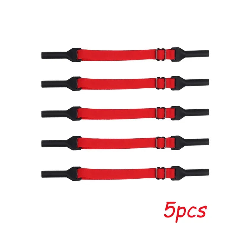 1/5pcs Change Size Sport Eyewear Strap Non Slip Anti Drop Fixer Glasses Cord Elastic Silicone Rope for Kid Adults Glasses Strap