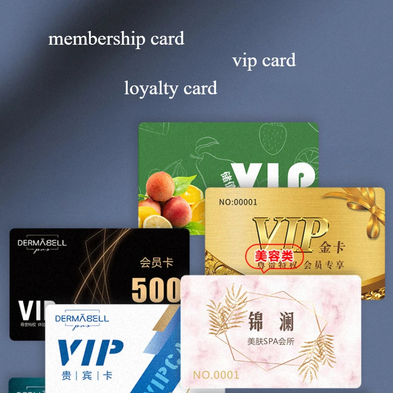 20/50/100PCS Free Custom Thickened Plastic Business Loyalty Card Membership Card Vip Cards Personalized LOGO 0.76mm PVC