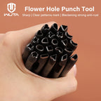 WUTA 5mm Flower Leather Belt Hole Puncher Leather Hollow Punching Tool DIY Craft for Leather Watch Band,Fabric,Plastic,Paper 1pc
