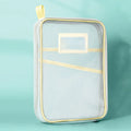 A4 Stationery Storage Bag Double-layer Mesh Zipper Bag Large Capacity Organizer Folders School Office Supplies Toy Storage