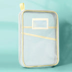 A4 Stationery Storage Bag Double-layer Mesh Zipper Bag Large Capacity Organizer Folders School Office Supplies Toy Storage