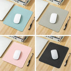 Small Size Office Home Mouse Pad PU Non-Slip Gaming Desktop Mouse Pad Waterproof Anti-Scratch Easy To Clean Mat For PC Laptop