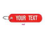 Personalized Keychain with Name Patch, Embroidery Text, Key-Ring Accessory for a Tag Customized Gift
