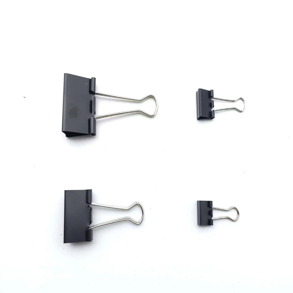 12Pcs/1BOX Binder Clip Clamps Long Tail Combination Folder Bookmark Paper Ticket Clips Effortless School Office Supplies