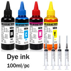 Dye ink Refill kit For HP 301 302 304 305Xl Printer For Epson Canon 40 41 445 446 Brother Lexmark Samsung Dell Inkjet Printer