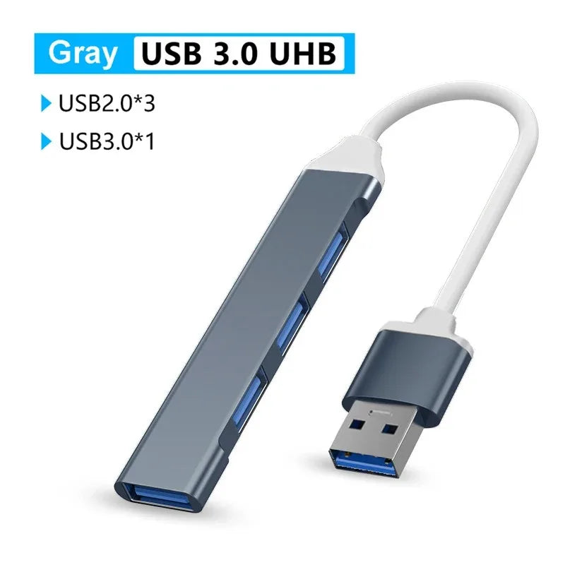 4 Ports USB C Docking Station Type C HUB USB 3.0 HUB 5Gbps High Speed Transmission USB Splitter Adapter OTG  for Laptop Macbook