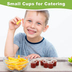 0.6oz/20ml Disposable Mini Jello Shots Cups,Tiny Clear Plastic Sample Cups for Tequila Alcohol Tasting,One Shot Cheers Party